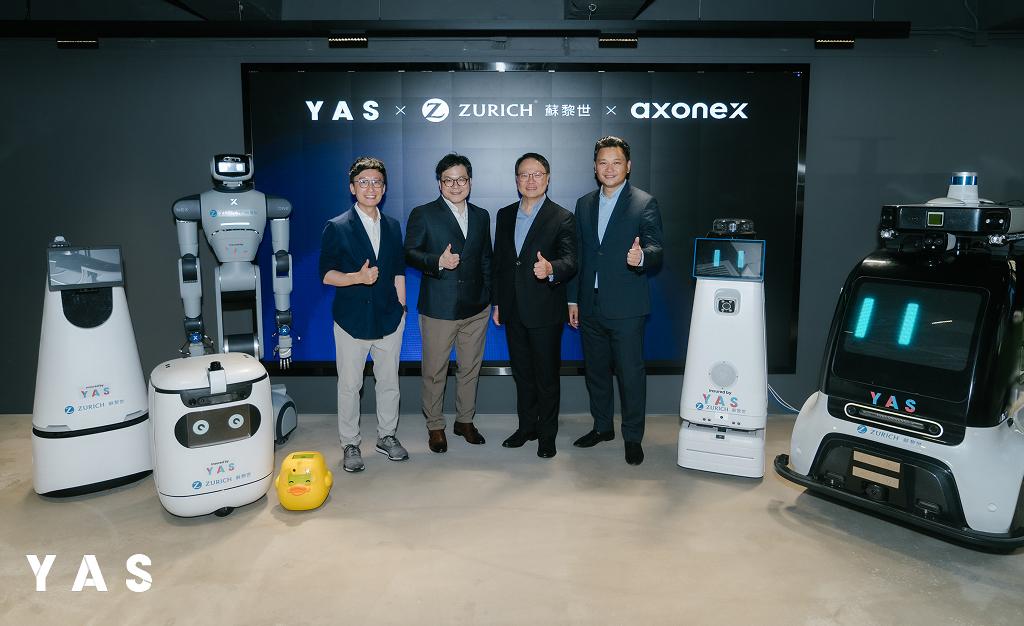 新聞稿照片:蘇黎世保險(香港)與YAS聯手公佈機械人嵌入式保險